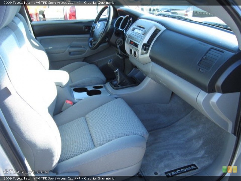 Graphite Gray Interior Photo for the 2009 Toyota Tacoma V6 TRD Sport Access Cab 4x4 #56776917