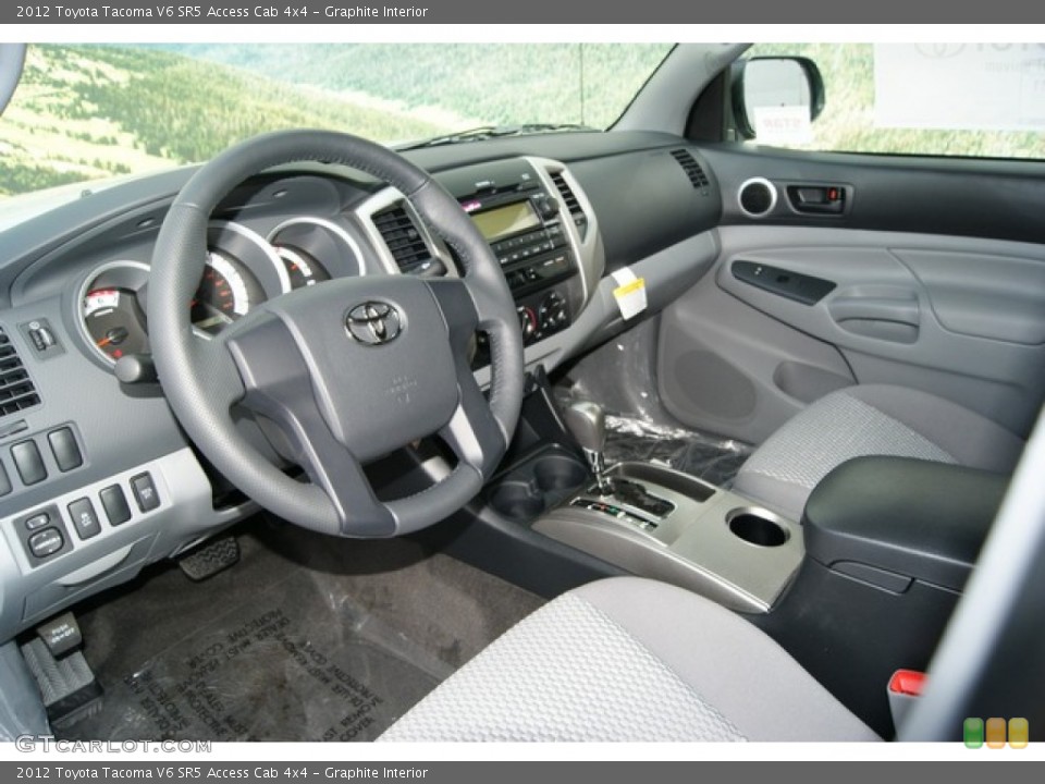 Graphite Interior Photo for the 2012 Toyota Tacoma V6 SR5 Access Cab 4x4 #56777348