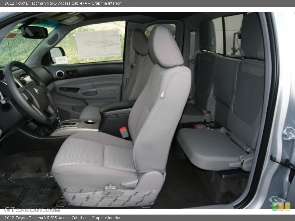 Graphite Interior Photo for the 2012 Toyota Tacoma V6 SR5 Access Cab 4x4 #56777373