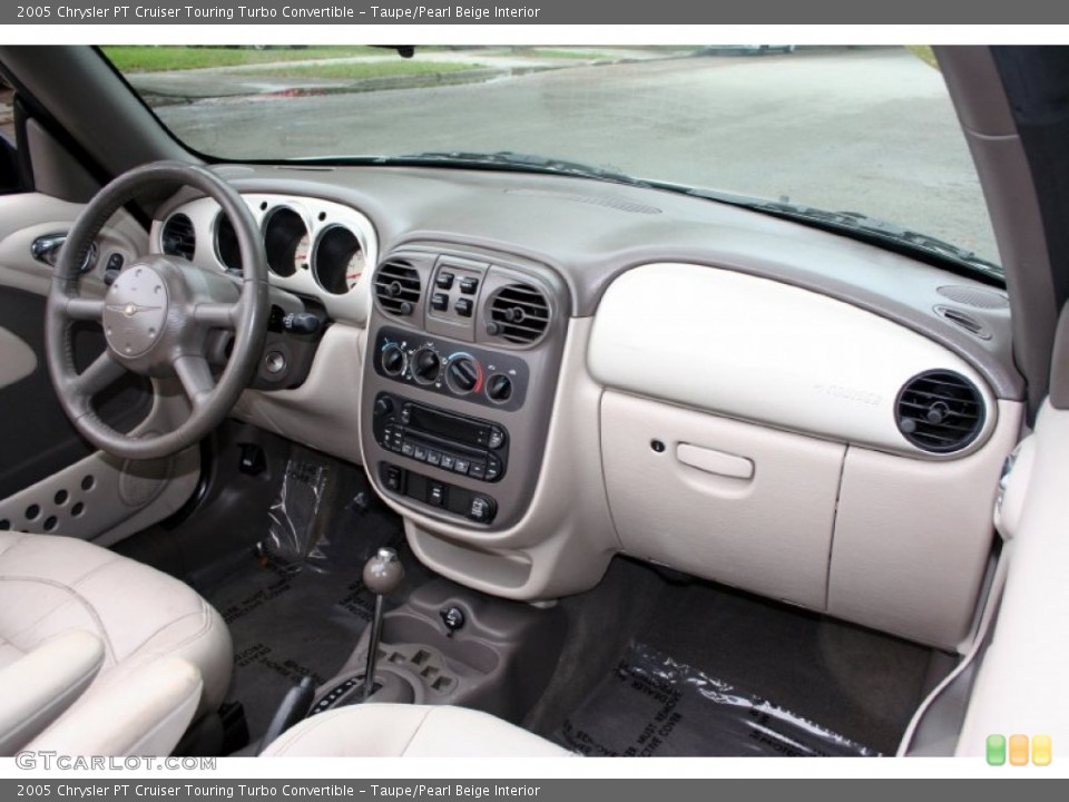 Taupe/Pearl Beige Interior Dashboard for the 2005 Chrysler PT Cruiser Touring Turbo Convertible #56778492