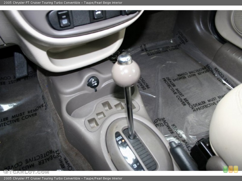 Taupe/Pearl Beige Interior Transmission for the 2005 Chrysler PT Cruiser Touring Turbo Convertible #56778573