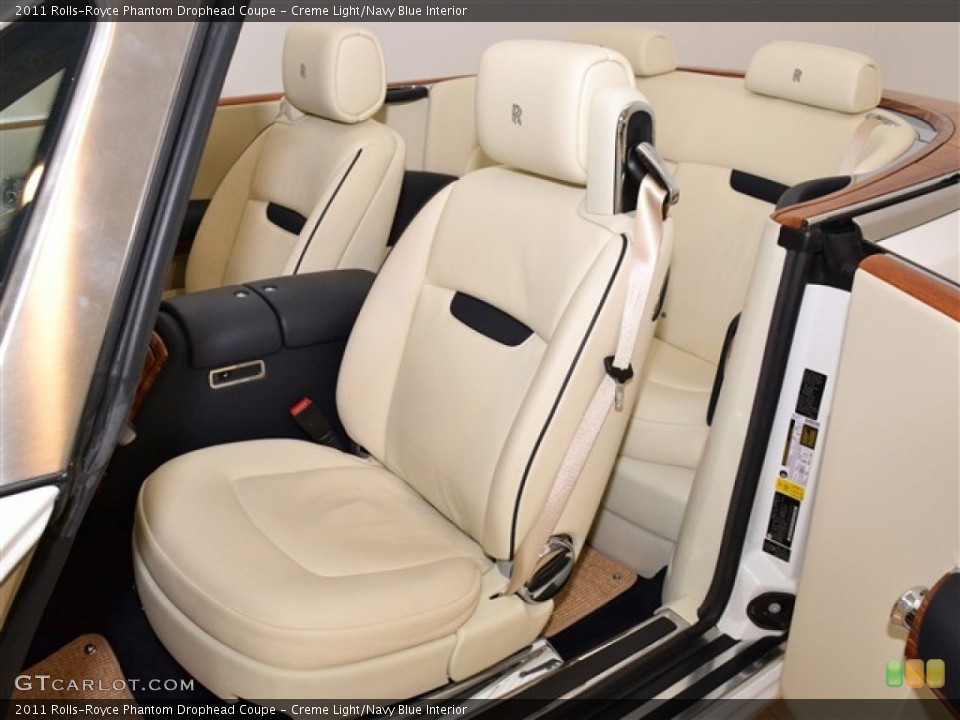 Creme Light/Navy Blue Interior Photo for the 2011 Rolls-Royce Phantom Drophead Coupe #56778786