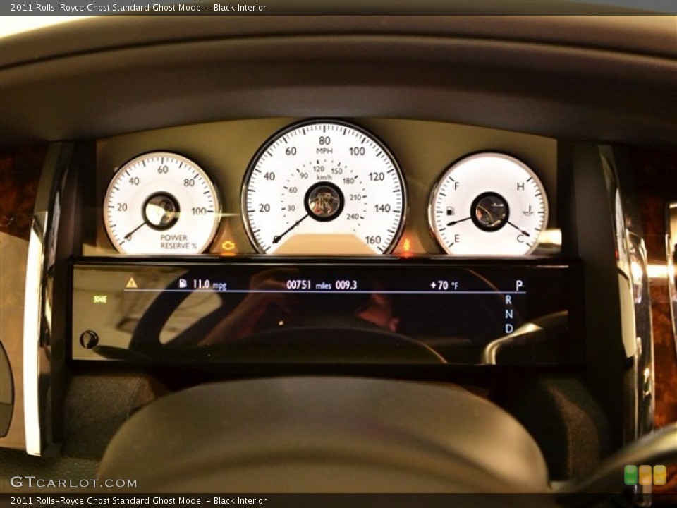 Black Interior Gauges for the 2011 Rolls-Royce Ghost  #56778908