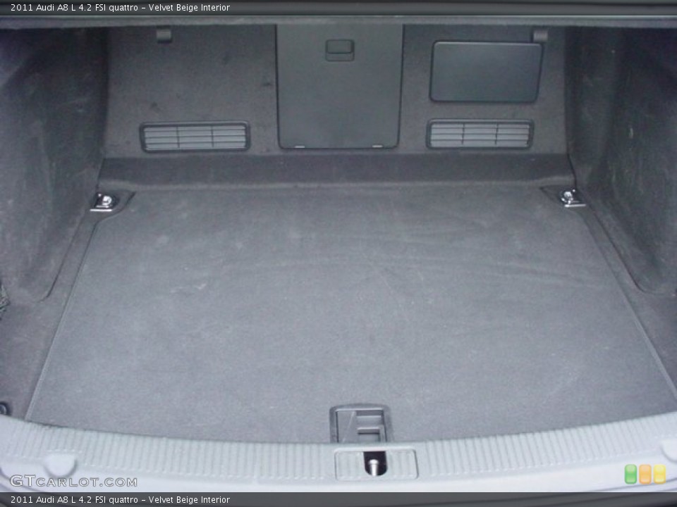Velvet Beige Interior Trunk for the 2011 Audi A8 L 4.2 FSI quattro #56779455