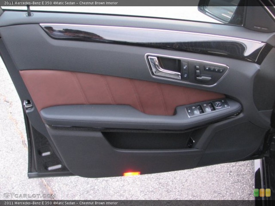 Chestnut Brown Interior Door Panel for the 2011 Mercedes-Benz E 350 4Matic Sedan #56782369