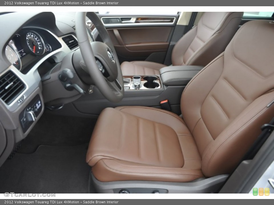 Saddle Brown Interior Photo for the 2012 Volkswagen Touareg TDI Lux 4XMotion #56785708