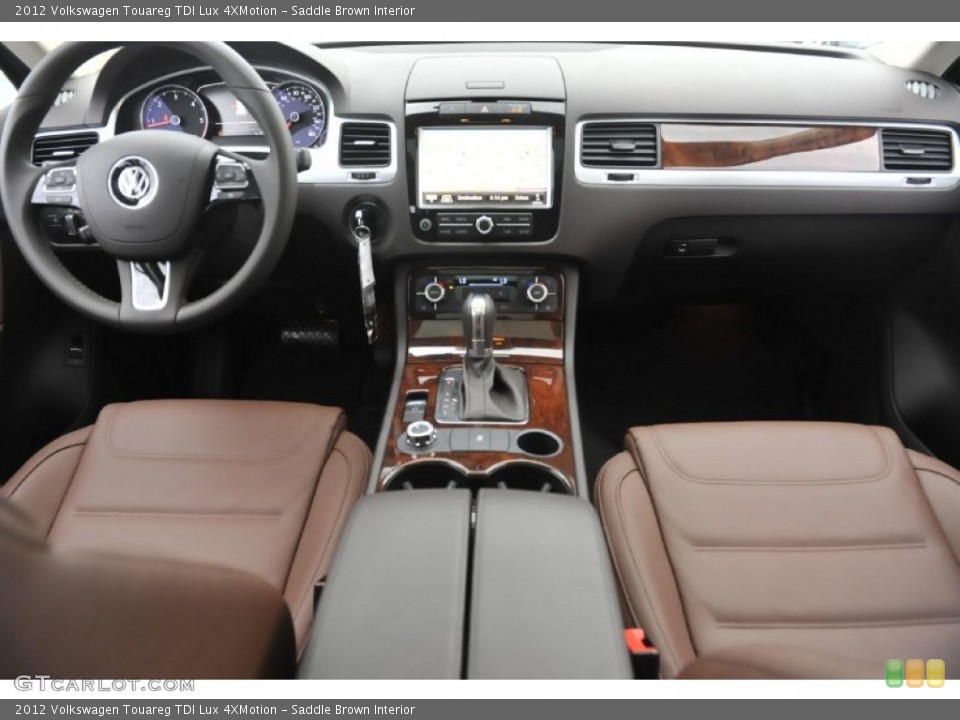 Saddle Brown Interior Dashboard for the 2012 Volkswagen Touareg TDI Lux 4XMotion #56785840