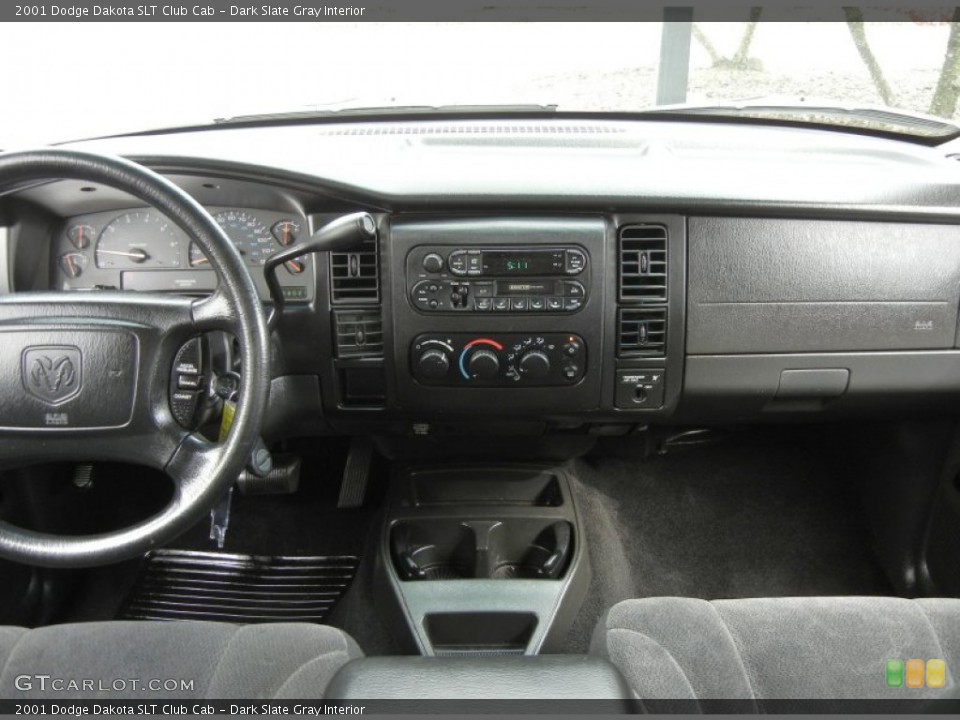 Dark Slate Gray Interior Dashboard for the 2001 Dodge Dakota SLT Club Cab #56786074