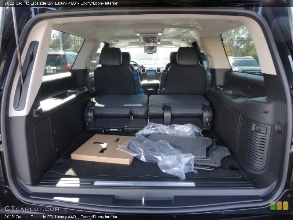 Ebony/Ebony Interior Trunk for the 2012 Cadillac Escalade ESV Luxury AWD #56788461