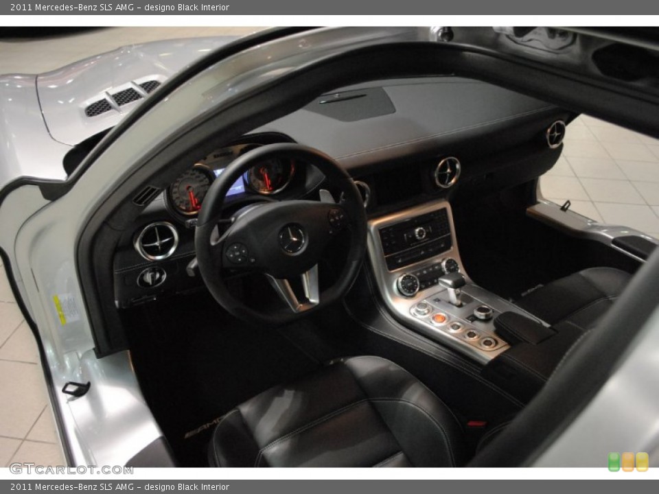 designo Black 2011 Mercedes-Benz SLS Interiors