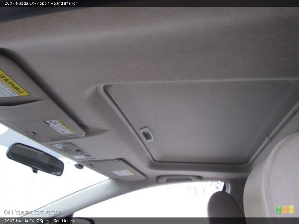 Sand Interior Sunroof for the 2007 Mazda CX-7 Sport #56790741