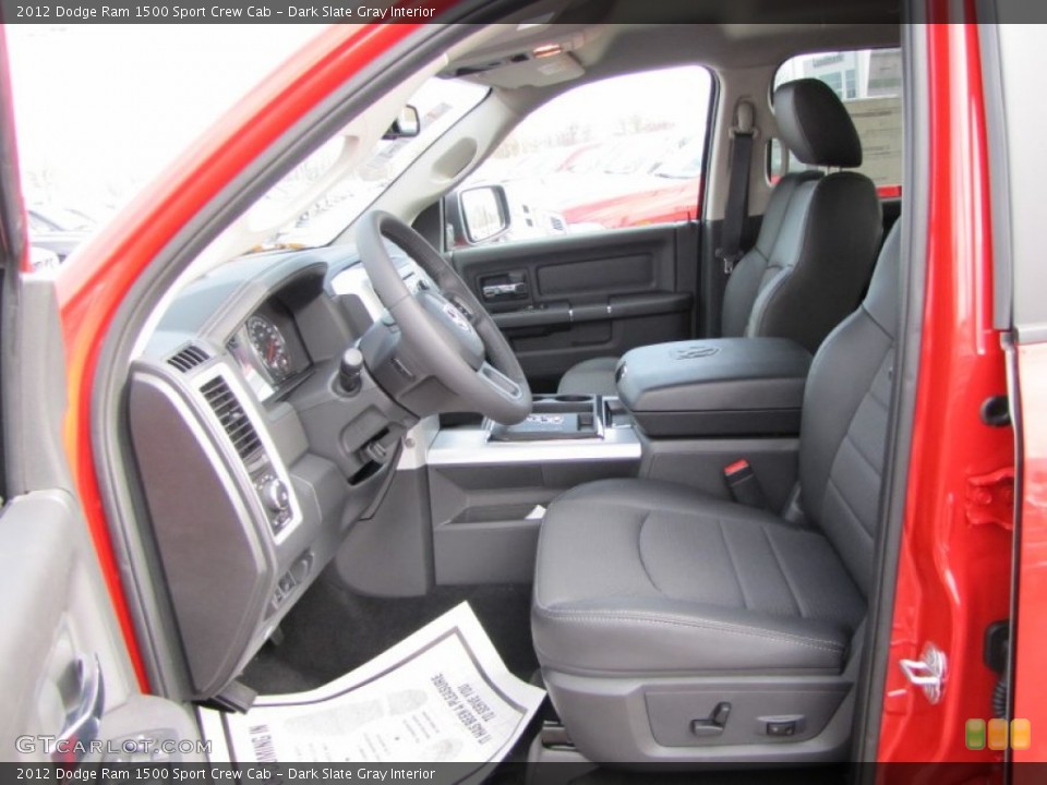 Dark Slate Gray Interior Photo for the 2012 Dodge Ram 1500 Sport Crew Cab #56790807