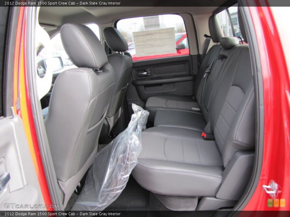 Dark Slate Gray Interior Photo for the 2012 Dodge Ram 1500 Sport Crew Cab #56790819