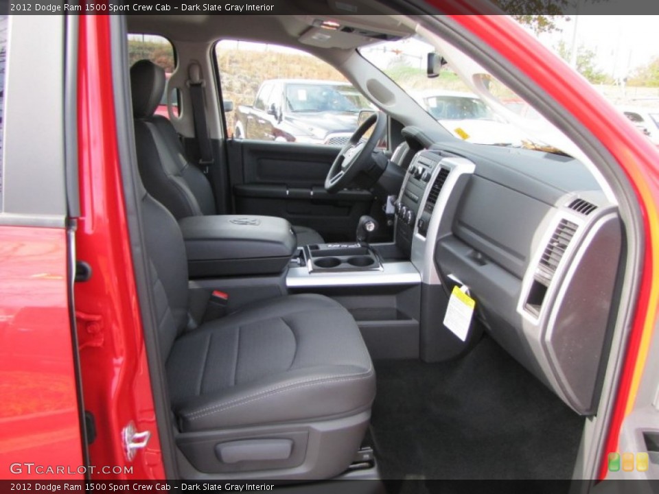 Dark Slate Gray Interior Photo for the 2012 Dodge Ram 1500 Sport Crew Cab #56790828