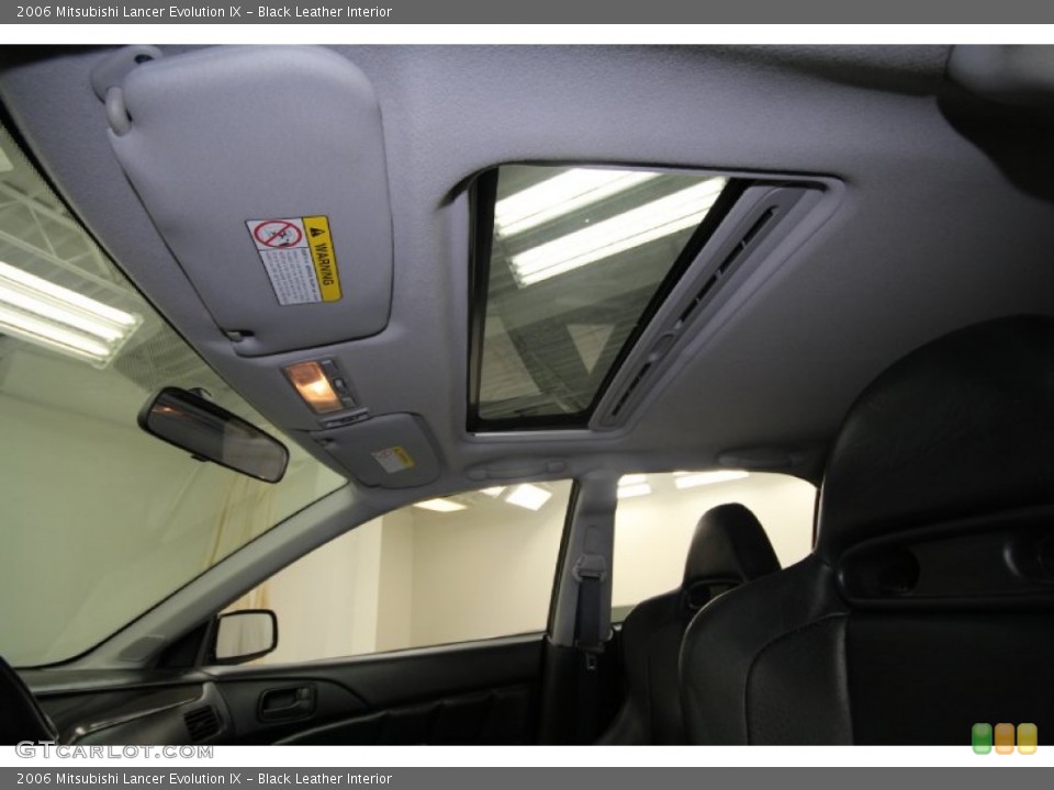 Black Leather Interior Sunroof for the 2006 Mitsubishi Lancer Evolution IX #56791188