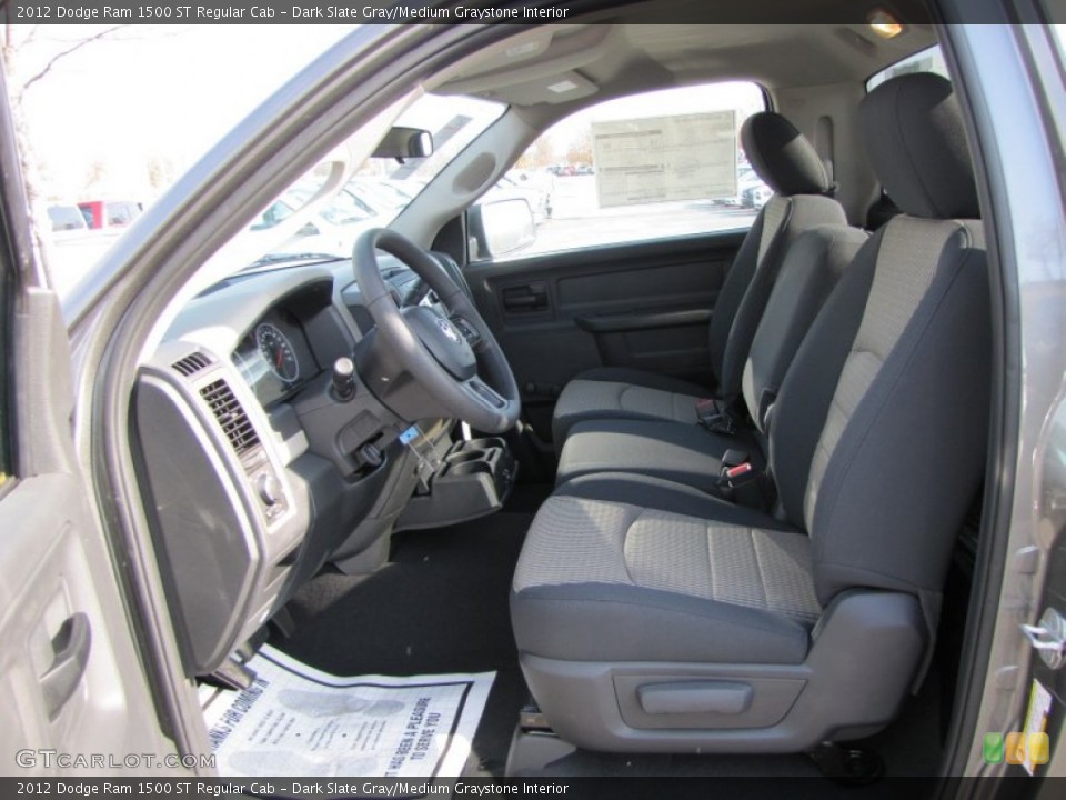 Dark Slate Gray/Medium Graystone Interior Photo for the 2012 Dodge Ram 1500 ST Regular Cab #56791287