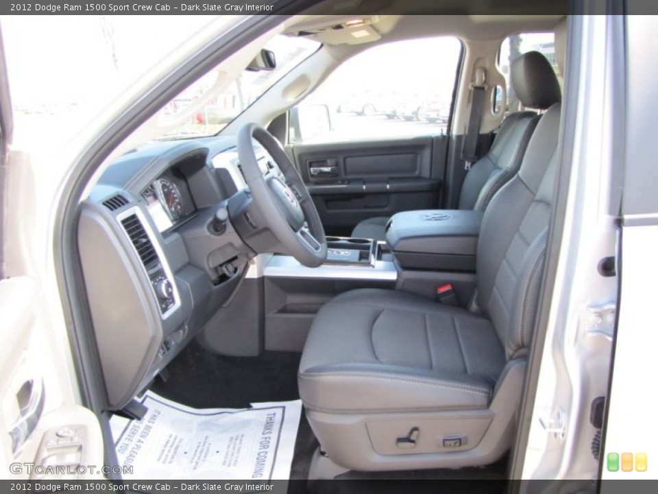 Dark Slate Gray Interior Photo for the 2012 Dodge Ram 1500 Sport Crew Cab #56791506