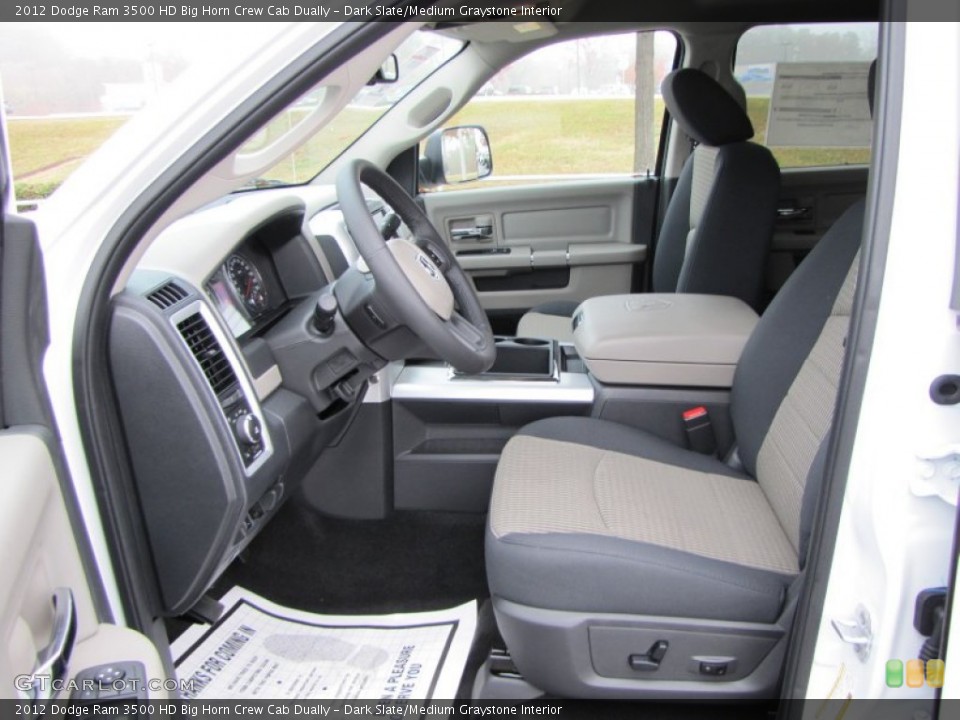 Dark Slate/Medium Graystone Interior Photo for the 2012 Dodge Ram 3500 HD Big Horn Crew Cab Dually #56791629
