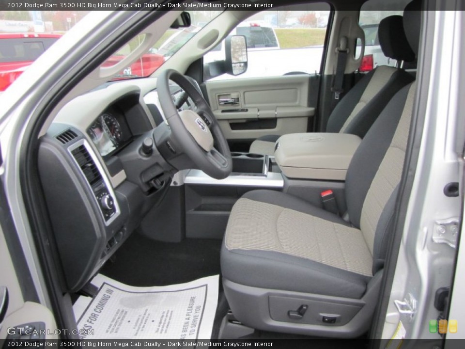 Dark Slate/Medium Graystone Interior Photo for the 2012 Dodge Ram 3500 HD Big Horn Mega Cab Dually #56791746