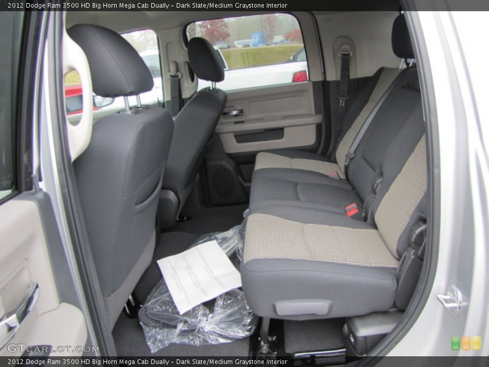 Dark Slate/Medium Graystone Interior Photo for the 2012 Dodge Ram 3500 HD Big Horn Mega Cab Dually #56791755