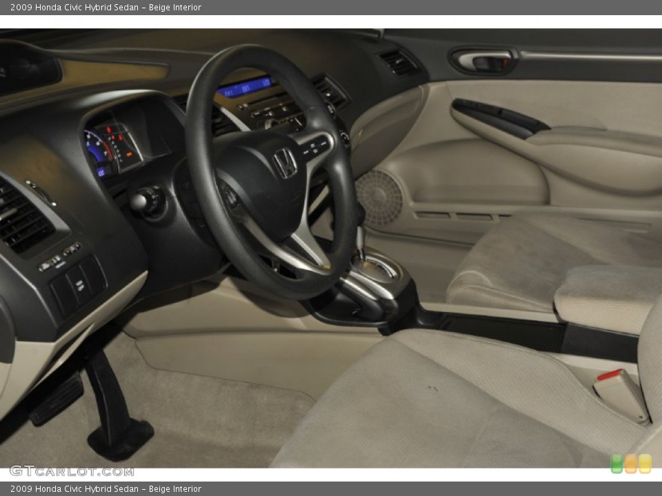 Beige Interior Photo for the 2009 Honda Civic Hybrid Sedan #56791947