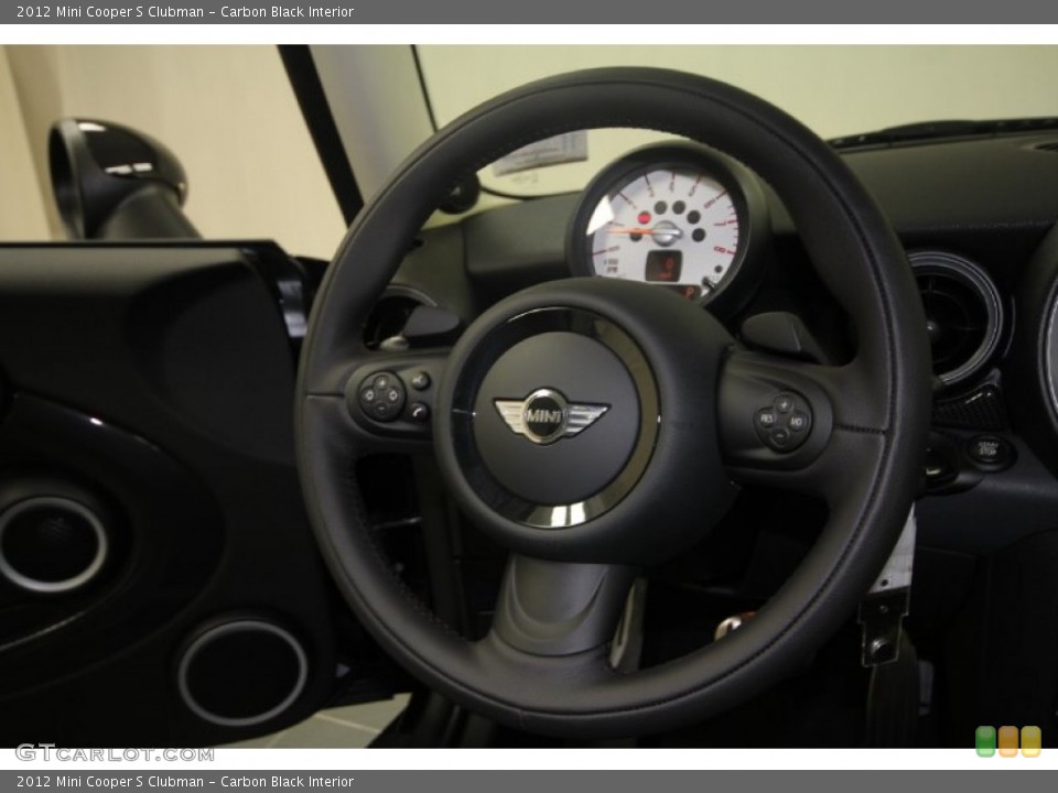 Carbon Black Interior Steering Wheel for the 2012 Mini Cooper S Clubman #56792136