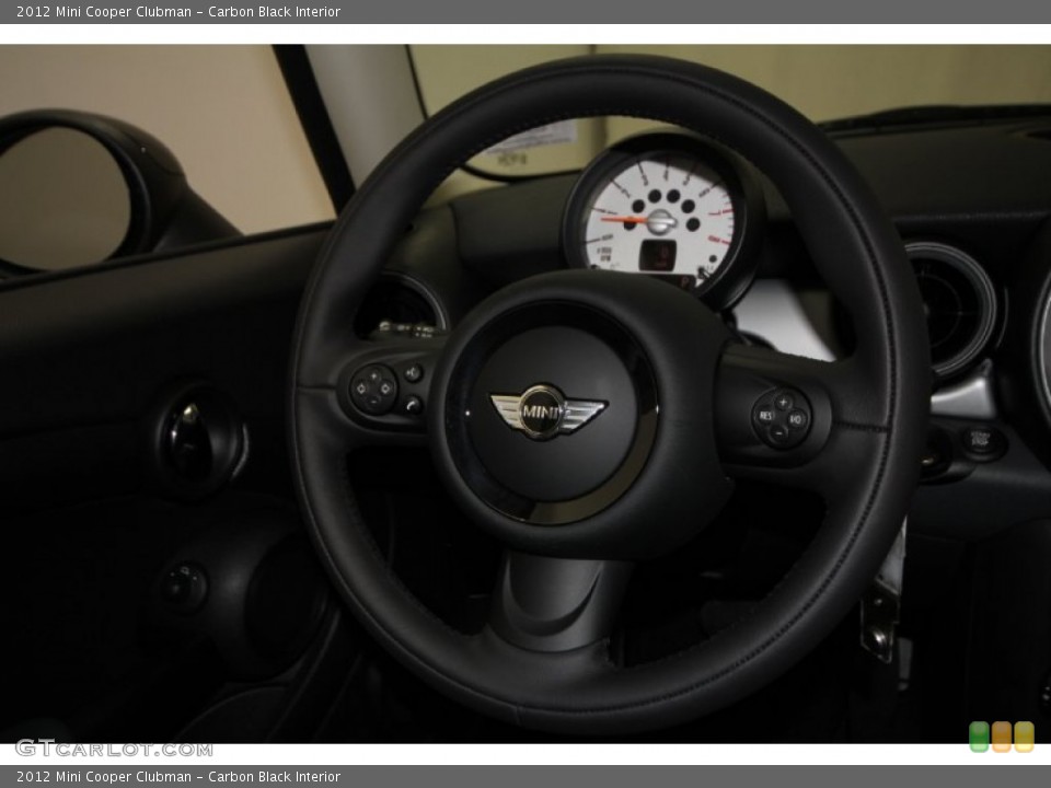 Carbon Black Interior Steering Wheel for the 2012 Mini Cooper Clubman #56792502