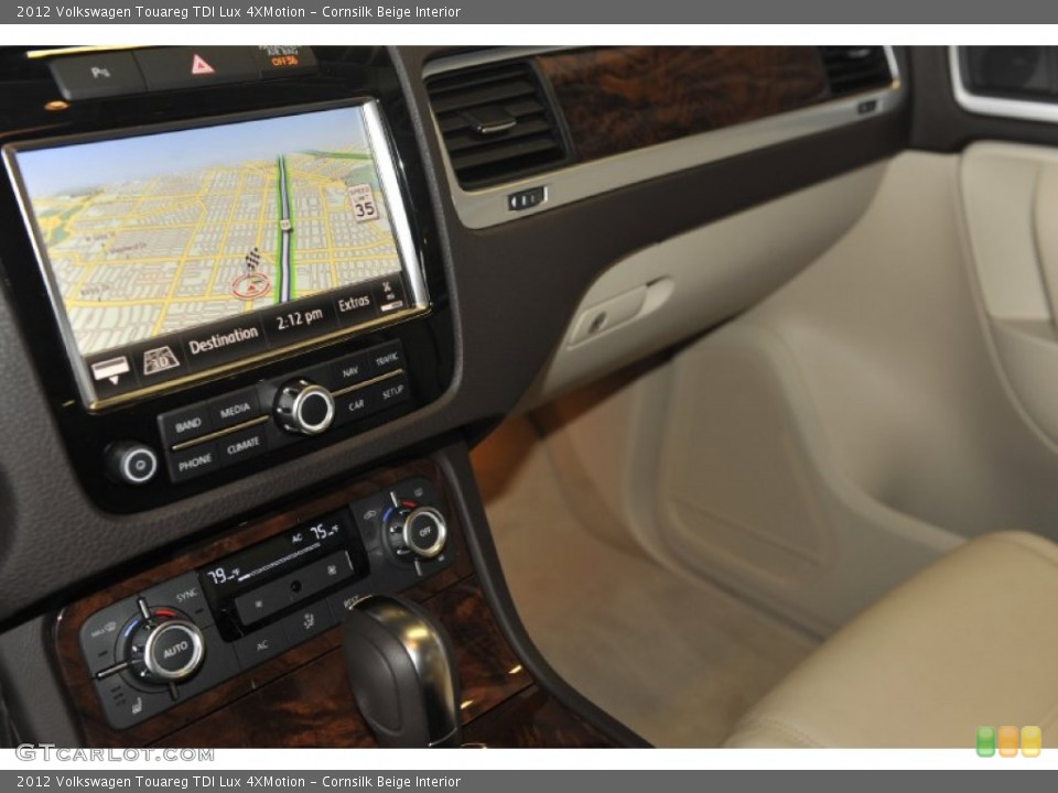 Cornsilk Beige Interior Navigation for the 2012 Volkswagen Touareg TDI Lux 4XMotion #56793756