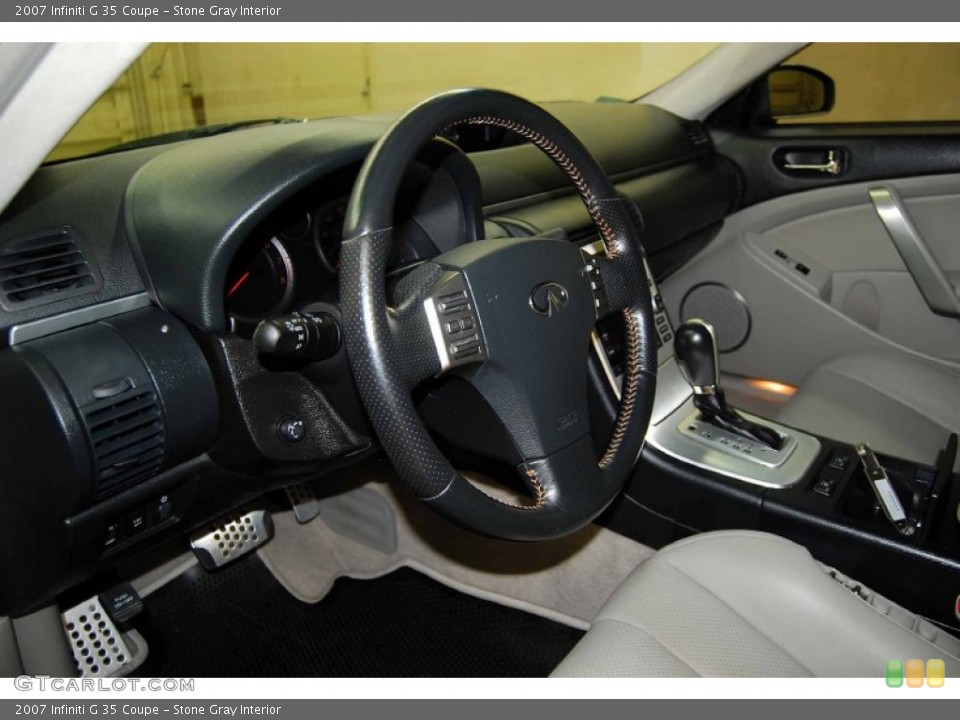 Stone Gray Interior Steering Wheel for the 2007 Infiniti G 35 Coupe #56794275