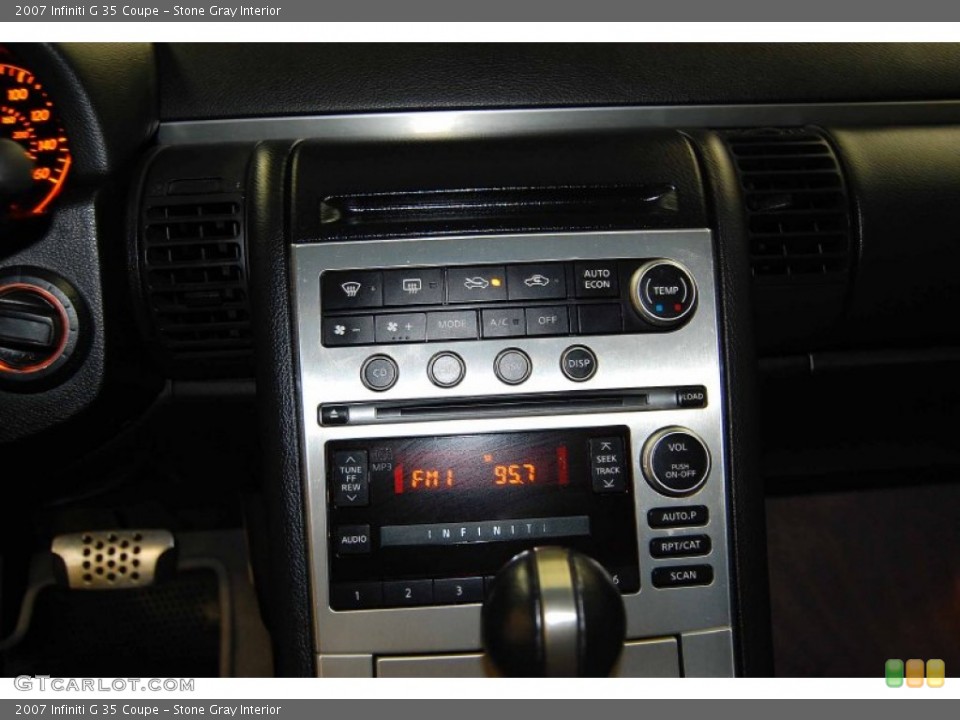 Stone Gray Interior Controls for the 2007 Infiniti G 35 Coupe #56794323
