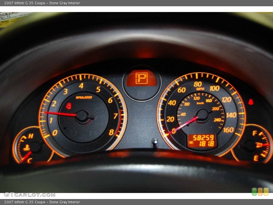 Stone Gray Interior Gauges for the 2007 Infiniti G 35 Coupe #56794347