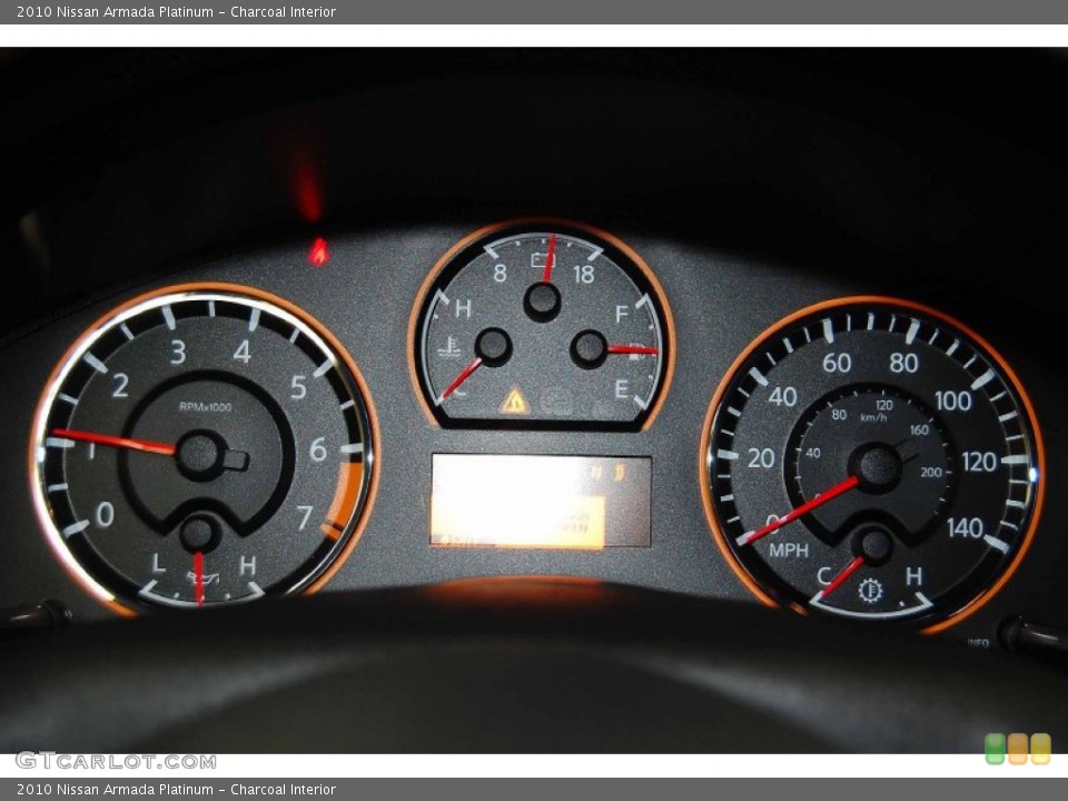 Charcoal Interior Gauges for the 2010 Nissan Armada Platinum #56794578