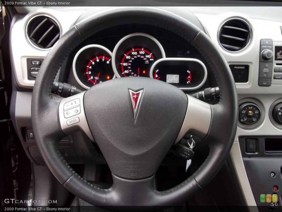 Ebony Interior Steering Wheel for the 2009 Pontiac Vibe GT #56797209