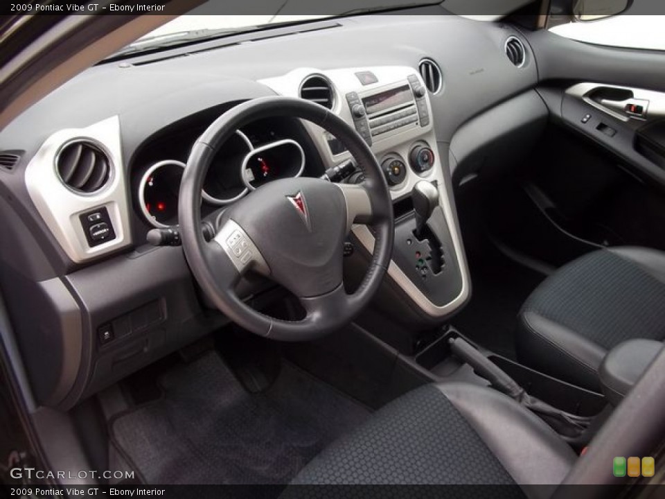 Ebony Interior Prime Interior for the 2009 Pontiac Vibe GT #56797240
