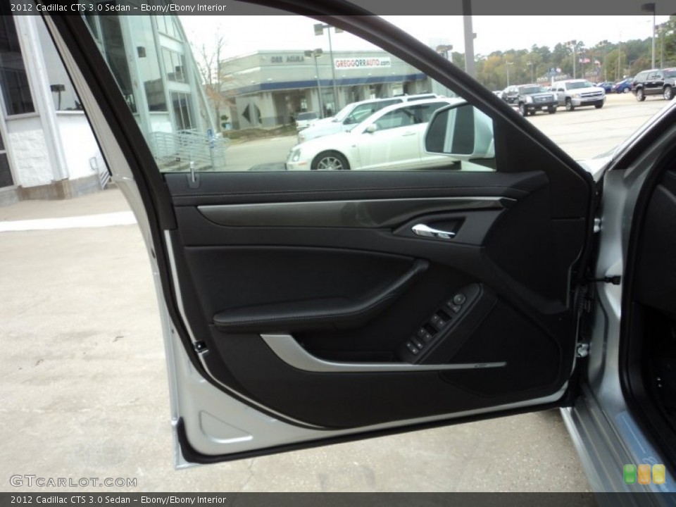 Ebony/Ebony Interior Door Panel for the 2012 Cadillac CTS 3.0 Sedan #56799750