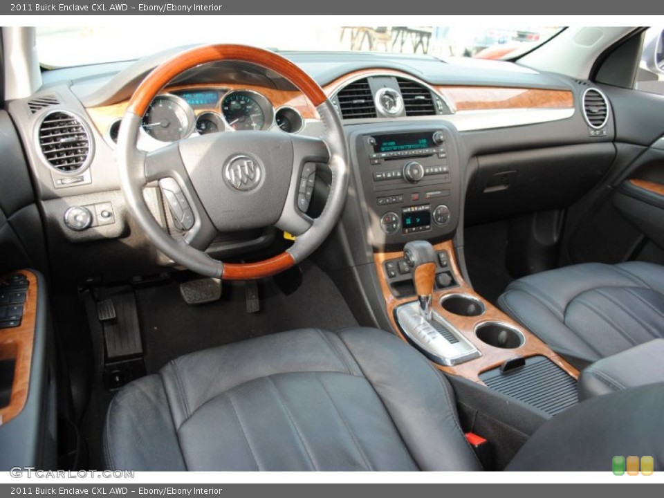 Ebony/Ebony Interior Steering Wheel for the 2011 Buick Enclave CXL AWD #56800725