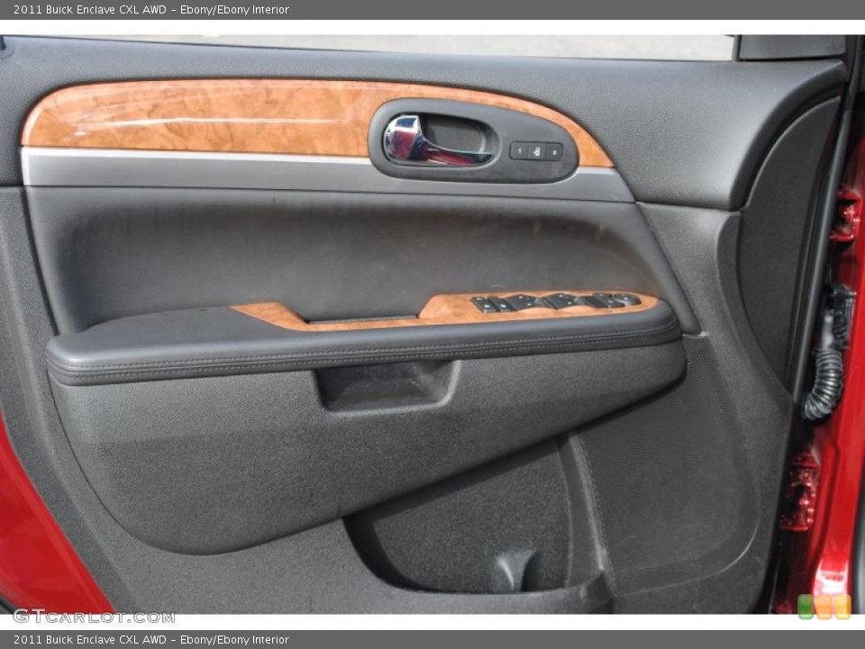 Ebony/Ebony Interior Door Panel for the 2011 Buick Enclave CXL AWD #56800862