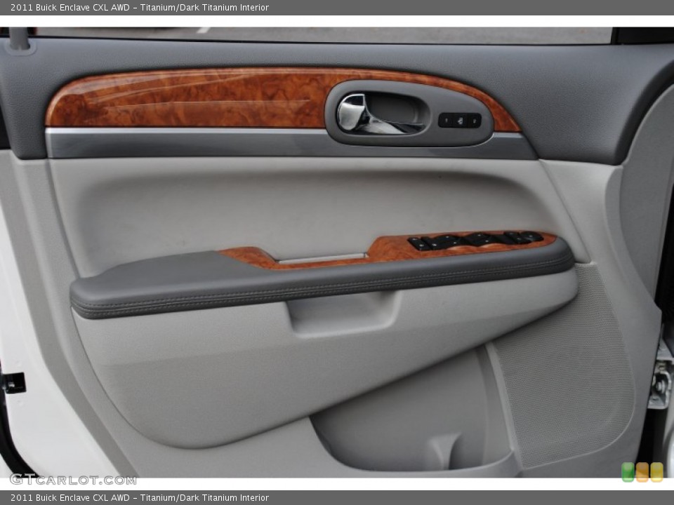 Titanium/Dark Titanium Interior Door Panel for the 2011 Buick Enclave CXL AWD #56801028
