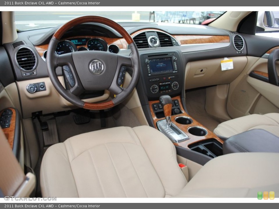 Cashmere/Cocoa Interior Dashboard for the 2011 Buick Enclave CXL AWD #56801247