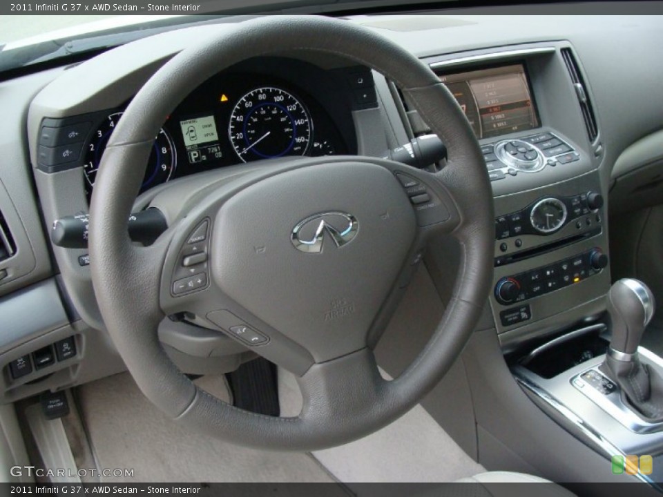Stone Interior Dashboard for the 2011 Infiniti G 37 x AWD Sedan #56802168
