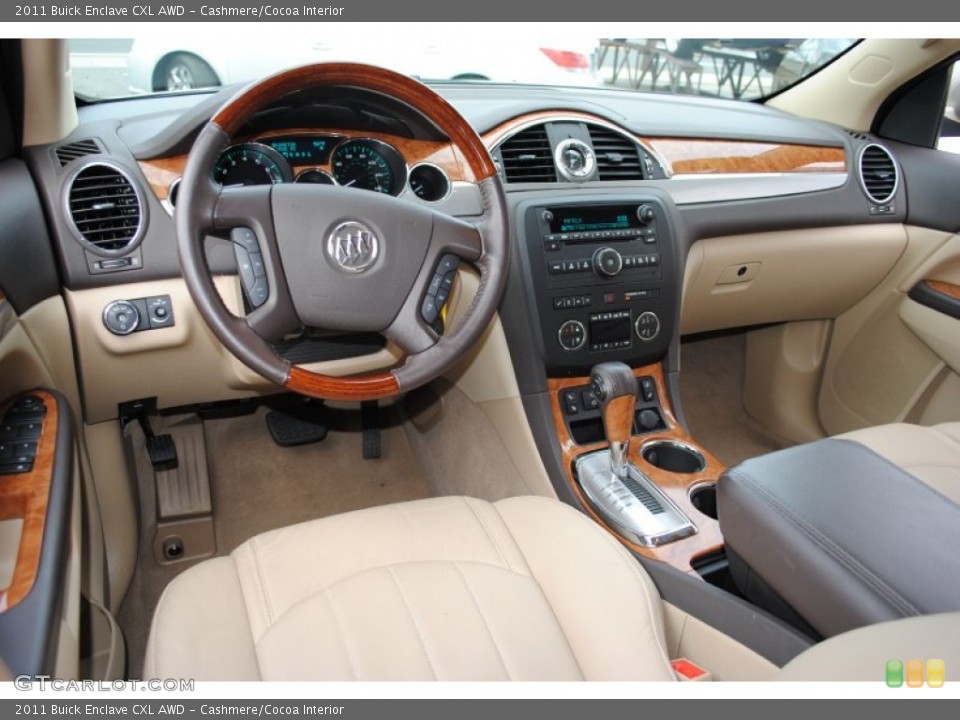 Cashmere/Cocoa Interior Dashboard for the 2011 Buick Enclave CXL AWD #56802543