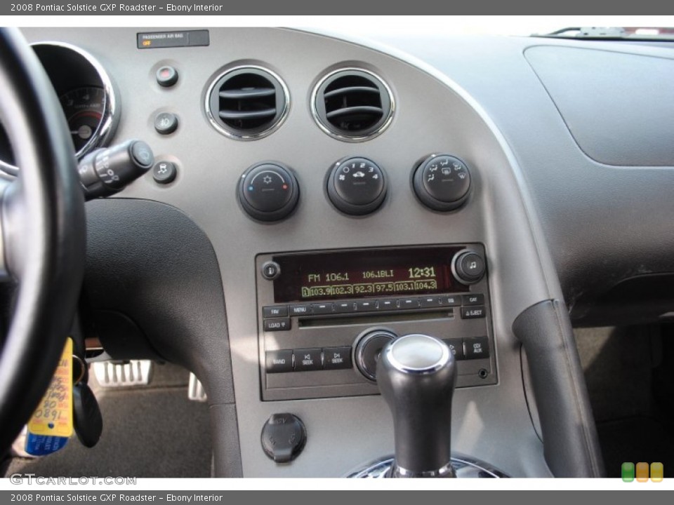 Ebony Interior Controls for the 2008 Pontiac Solstice GXP Roadster #56802699