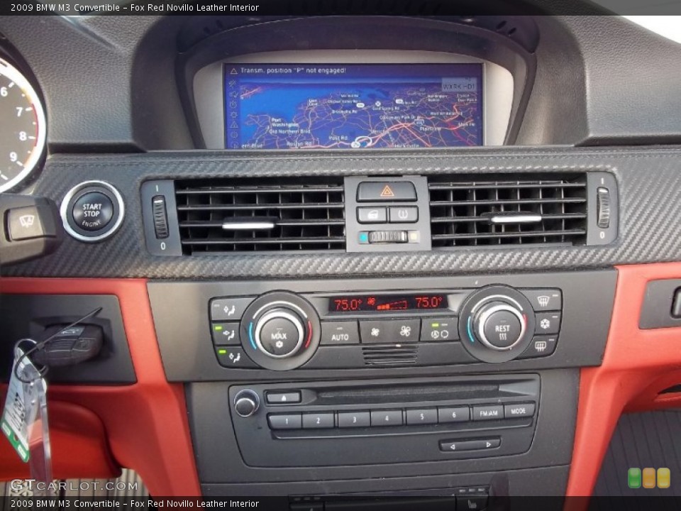 Fox Red Novillo Leather Interior Controls for the 2009 BMW M3 Convertible #56803269