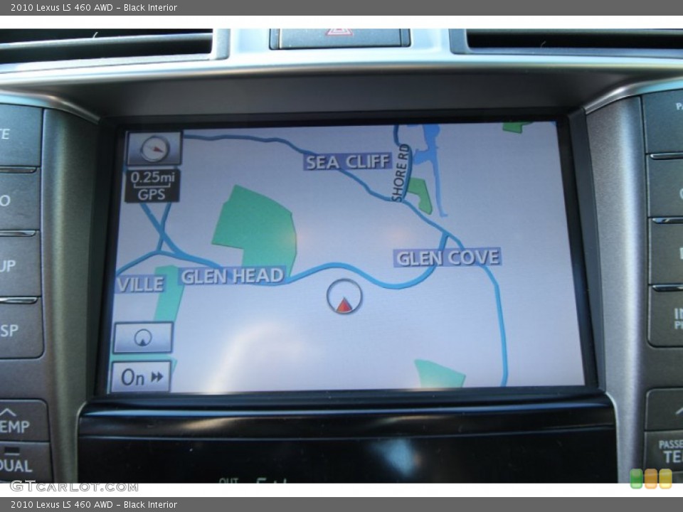 Black Interior Navigation for the 2010 Lexus LS 460 AWD #56804061