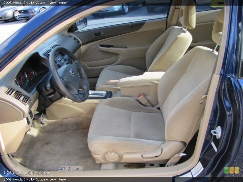 Ivory Interior Photo for the 2003 Honda Civic LX Coupe #56804556