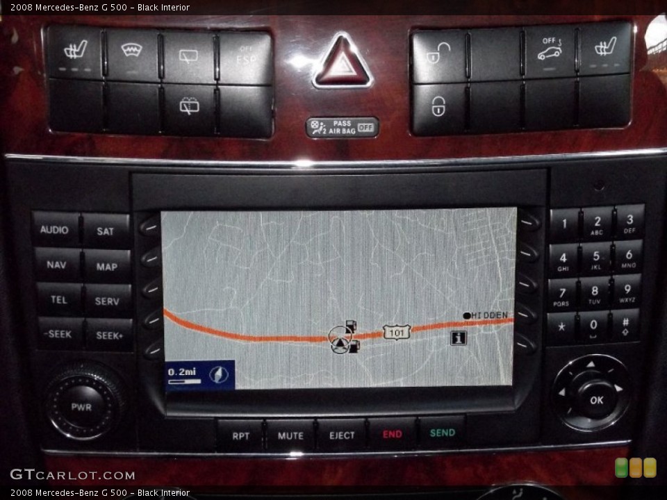 Black Interior Navigation for the 2008 Mercedes-Benz G 500 #56805963