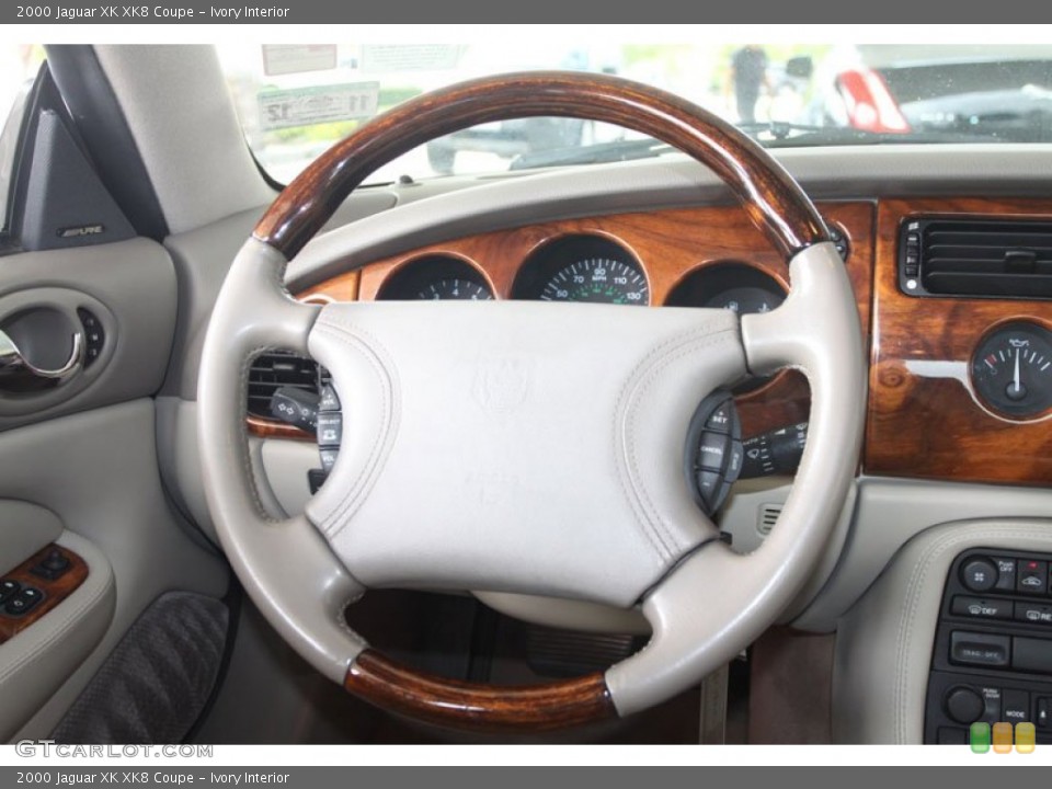 Ivory Interior Steering Wheel for the 2000 Jaguar XK XK8 Coupe #56806848