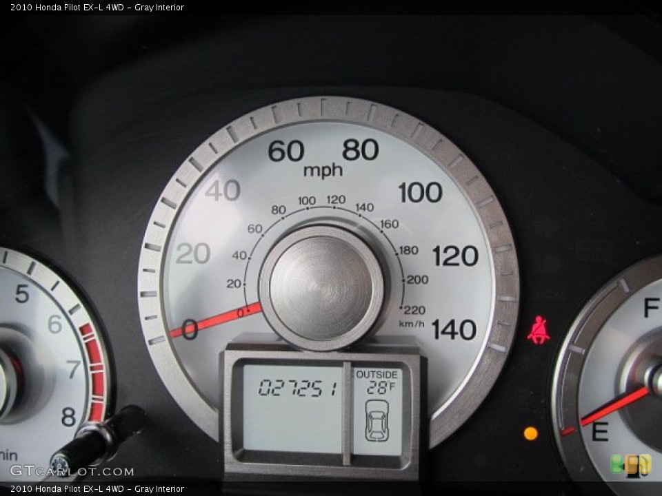 Gray Interior Gauges for the 2010 Honda Pilot EX-L 4WD #56808918