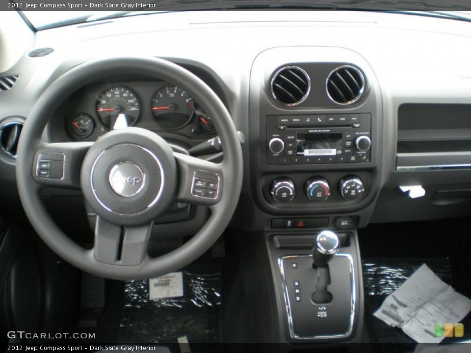 Dark Slate Gray Interior Dashboard for the 2012 Jeep Compass Sport #56810025