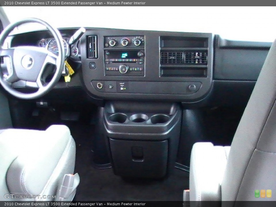Medium Pewter Interior Dashboard for the 2010 Chevrolet Express LT 3500 Extended Passenger Van #56811154